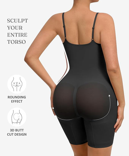 Women’s Square Neck Sleeveless Yoga Jumpsuit – Tummy Control Fitness Wear
