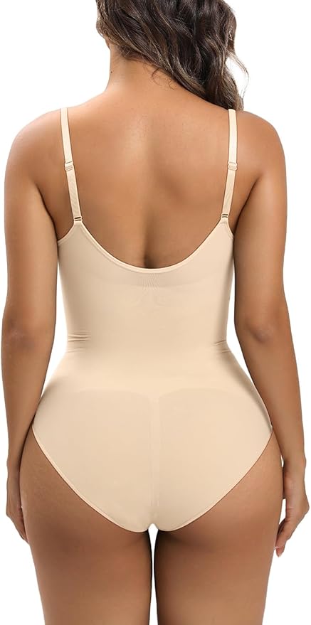 Women’s Seamless Tummy Control Bodysuit – Waist Shaping Thong/Brief Shaper