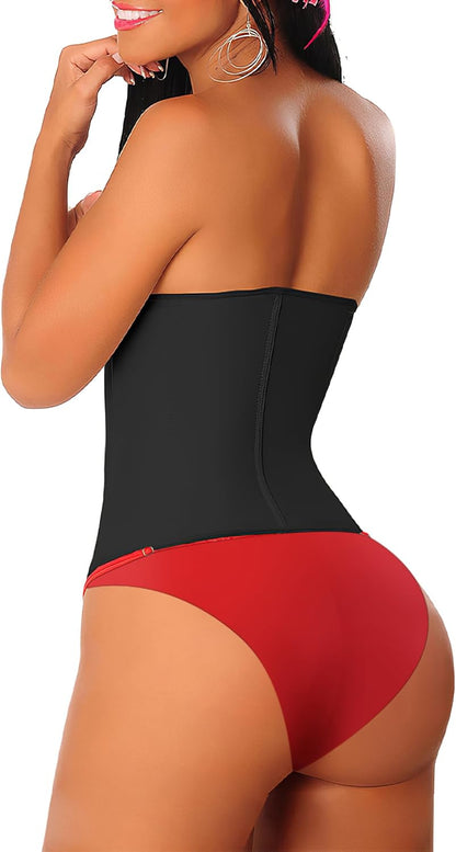 Women's Underbust Latex Sport Girdle Waist Trainer Corsets Hourglass Body Shaper