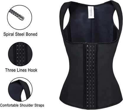 Women’s Latex Underbust Waist Trainer – Steel Boned Corset