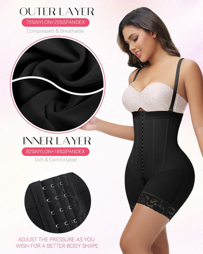 SHAPSHE Women’s Strapless Tummy Control Shapewear – Butt Lifter Compression Garment