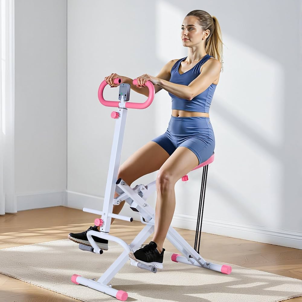 Squat machine indoor exercise rowing machine